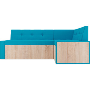 Кухонный диван Mebel Ars Таллин правый угол (синий) 210х83х140 см