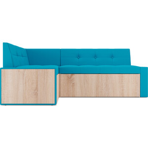 Кухонный диван Mebel Ars Таллин левый угол (синий) 210х83х140 см