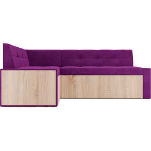 Кухонный диван Mebel Ars Таллин левый угол (фиолет) 190х83х120 см