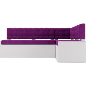 Кухонный диван Mebel Ars Ганновер правый угол (фиолет) 208х82х133 см