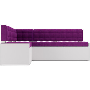 Кухонный диван Mebel Ars Ганновер левый угол (фиолет) 208х82х133 см