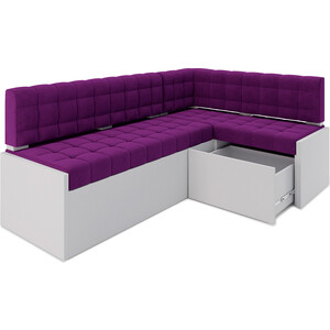 Кухонный диван Mebel Ars Ганновер правый угол (фиолет) 178х82х103 см