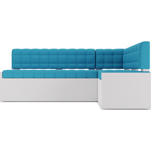 Кухонный диван Mebel Ars Ганновер правый угол (синий) 178х82х103 см