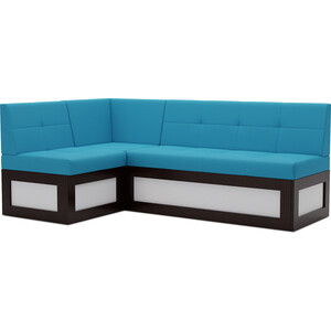 Кухонный диван Mebel Ars Нотис левый угол (синий) 207х82х132 см выкатной диван mebel ars квартет темно синий luna 034