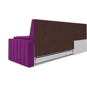 Кухонный диван Mebel Ars Вермут левый угол (фиолет) 193х82х113 см