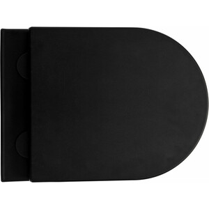 Унитаз подвесной безободковый Avimano Emotion с сиденьем микролифт, черный матовый (1000022)
