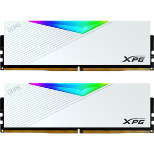 ADATA 32Gb (2 x16GB) DDR5 UDIMM, XPG Lancer RGB, 5600 MHz CL36-36-36, 1.25V, RGB + Белый Радиатор AX5U5600C3616G-DCLARWH