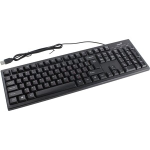 Клавиатура Genius Smart KB-101 Black USB, Only Laser (Hairline design), клавиш 105, провод 1.5 м