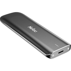 NeTac ZX Black USB 3.2 Gen 2 Type-C External SSD 1TB, R/W up to 1050MB/950MB/s, with USB C to A cable and USB C to C cable