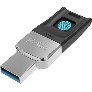 Флеш-накопитель NeTac US1 USB3.0 AES 256-bit Fingerprint Encryption Drive 64GB ( с отпечатком пальца )