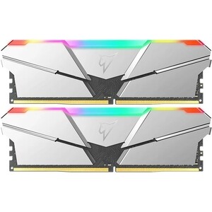 Память оперативная NeTac Shadow RGB DDR4-3200 16GB (8GB x 2) C16 RGB Silver