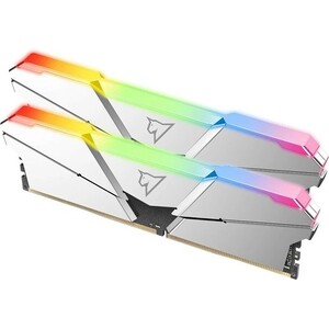 Память оперативная NeTac Shadow RGB DDR4-3200 16GB (8GB x 2) C16 RGB Silver Вид№2