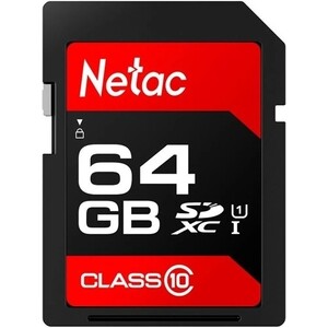 Карта памяти NeTac P600 Standard SD 64GB, Retail version карта памяти netac sdxc 512б class 10 uhs i nt02p500pro 512g r sd adapter