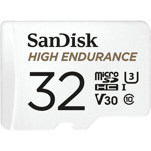 Sandisk 32GB High Endurance microSDHC Card with Adapter - for Dashcams & home monitoring