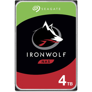 Жесткий диск Seagate IronWolf ST4000VN006 NAS 4TB, 3.5'', 5400, 256MB, SATA-III, 512e жесткий диск seagate ironwolf 12тб st12000vn0008