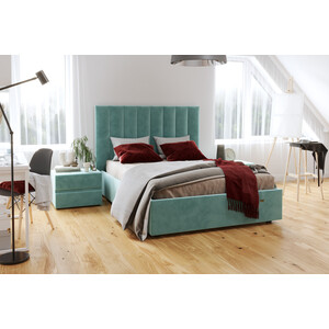 Кровать Сильва Ingrid 1400 модель 312 ультра минт (SLV101809) кресло маятник мебелик модель 68 ткань ультра минт каркас молочный дуб