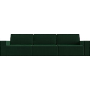 Прямой диван Лига Диванов Куба Лонг велюр зеленый диван кровать угловой сильва дубай ск модель 011 луна 05 slv102010