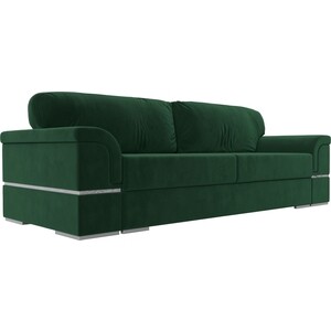 Прямой диван Лига Диванов Порту велюр зеленый прямой диван лига диванов порту микровельвет фиолетовый