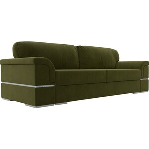 Прямой диван Лига Диванов Порту микровельвет зеленый прямой диван лига диванов варшава микровельвет зеленый
