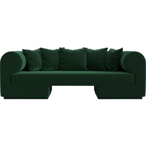 Прямой диван Лига Диванов Кипр велюр зеленый прямой диван лига диванов сплин велюр бирюза подушки бежевые
