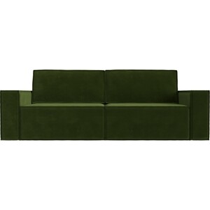 Прямой диван Лига Диванов Куба микровельвет зеленый прямой диван лига диванов оксфорд велюр зеленый