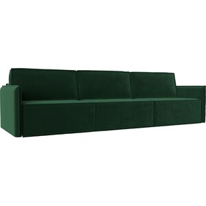 Прямой диван Лига Диванов Либерти лонг велюр зеленый диван кровать сильва манхэттен 1пф 2т модель 003 ультра смок slv102021