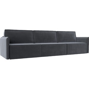 Прямой диван Лига Диванов Либерти лонг велюр серый диван кровать сильва монако 3т модель 002 ультра мустард slv102043
