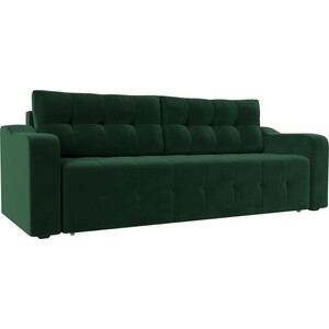 Прямой диван Лига Диванов Лиссабон велюр зеленый прямой диван софия 1 механизм дельфин велюр галакси лайт 023