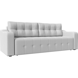 Прямой диван Лига Диванов Лиссабон экокожа белый скамья для прихожей мебелик с подлокотниками мягкая экокожа крем каркас лак п0005678