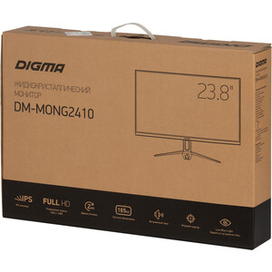 Монитор Digma 23.8" Gaming DM-MONG2410 черный/красный IPS 16:9 HDMI M/M матовая 250cd 178гр/178гр 1920x1080 G-Sync VGA DP FHD (DM-MONG2410)