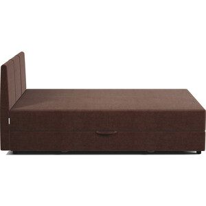 Кровать полутороспальная с подъемным механизмом Шарм-Дизайн Классика 120 велюр Дрим шоколад