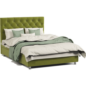 Кровать двуспальная с подъемным механизмом Шарм-Дизайн Шармэль 140 велюр Дрим эппл кровать двуспальная артмебель герда микровельвет зеленый