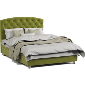 Кровать двуспальная с подъемным механизмом Шарм-Дизайн Премиум 140 велюр Дрим эппл кровать двуспальная артмебель герда микровельвет зеленый
