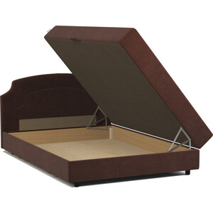 Кровать двуспальная с подъемным механизмом Шарм-Дизайн Шарм 140 велюр Дрим шоколад.