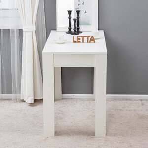Стол обеденный Letta Ультра белое тиснение 89х75х53 (L2855)
