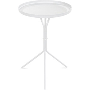 Стол журнальный Мебелик SHT-CT11 белый муар стол журнальный рид glass 530 550 × 550 × 550 мм сахара нуар чёрный матовый