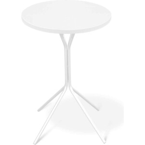Стол журнальный Мебелик SHT-CT12-1 глянец белый/белый муар стол журнальный мебелик sht ct3 муар
