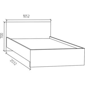 Кровать МДК Black 100х200 Фуксия (BL - КР10Ф)