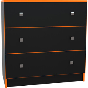 Комод МДК Black 3 ящика оранж (BL - КМ1О) бархатцы прямостоячие антигуа оранж 15 шт