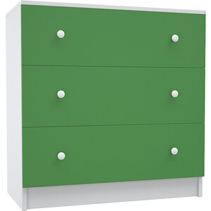 Комод МДК Феникс с 3-мя ящиками зеленый (КМ1Ф-З) шкаф мдк феникс 2 х створчатый зеленый гш3ф з