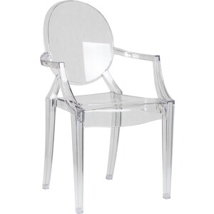 Стул обеденный Dobrin LOUIS GHOST LMZL - РС801 цвет прозрачный стул обеденный dobrin jerry soft lmzl pp635 ножки светлый бук сиденья белый w 02