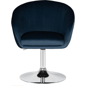 Кресло дизайнерское Dobrin EDISON LM-8600 синий велюр (1922-20)