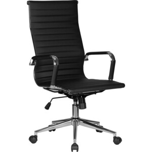 Офисное кресло для руководителей Dobrin CLARK SIMPLE LMR-101B черный офисное кресло для персонала dobrin terry lm 9400 серый велюр mj9 75