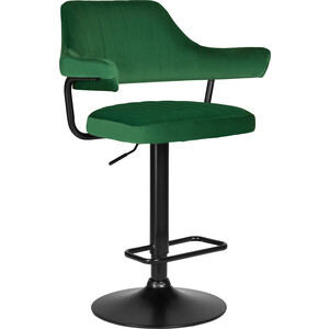 Стул барный Dobrin CHARLY BLACK LM-5019_BlackBase зеленый велюр (MJ9-88) пуф столик складной 38x38x43 см зеленый