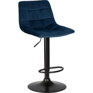 Стул барный Dobrin TAILOR BLACK LM-5017-BlackBase синий велюр (MJ9-117) стол складной металл прямоугольный 120х60х68 5 см столешница мдф синий ytft013 4 стула