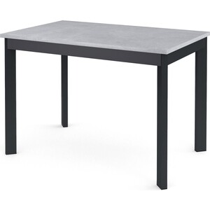 Стол обеденный Dikline L110 Бетон (ЛДСП EGGER) / Опоры черный стол обеденный dikline l110 бетон лдсп egger опоры