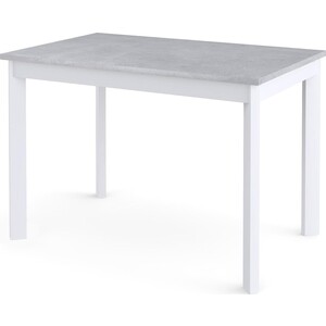 Стол обеденный Dikline L110 Бетон (ЛДСП EGGER) / Опоры белый стол обеденный dikline l110 бетон лдсп egger опоры