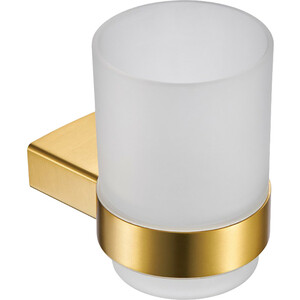 Стакан для ванной Milacio Ultra круглый, золото (MCU.961.GD) мыльница milacio ultra mcu 952 mb