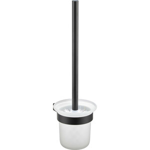 Ершик для унитаза Milacio Ultra круглый стакан, черный матовый (MCU.964.MB) туалетный ершик inda lea матовый a18140ne21