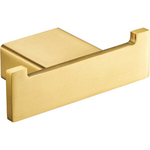 Крючок двойной Milacio Ultra золото (MCU.950.GD) держатель туалетной бумаги milacio ultra золото mcu 963 gd